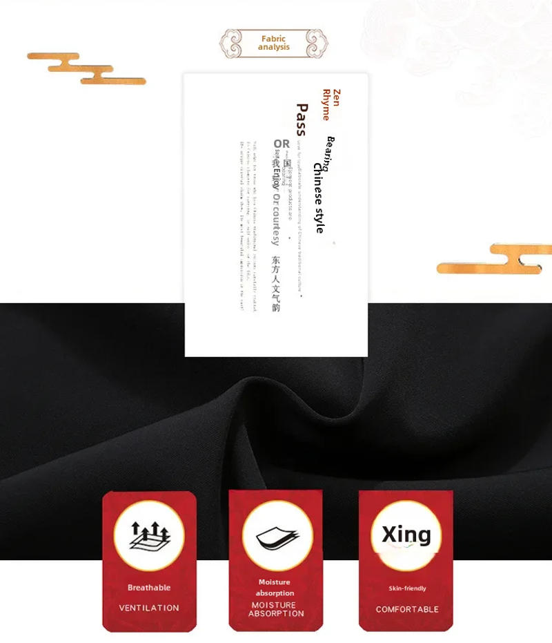 Description Picture 5 of item2023 Middle-aged Elderly Men's Long Sleeve Chinese Style Jacket Casual Suit For Spring Autumn Perfect For Elderly Dad