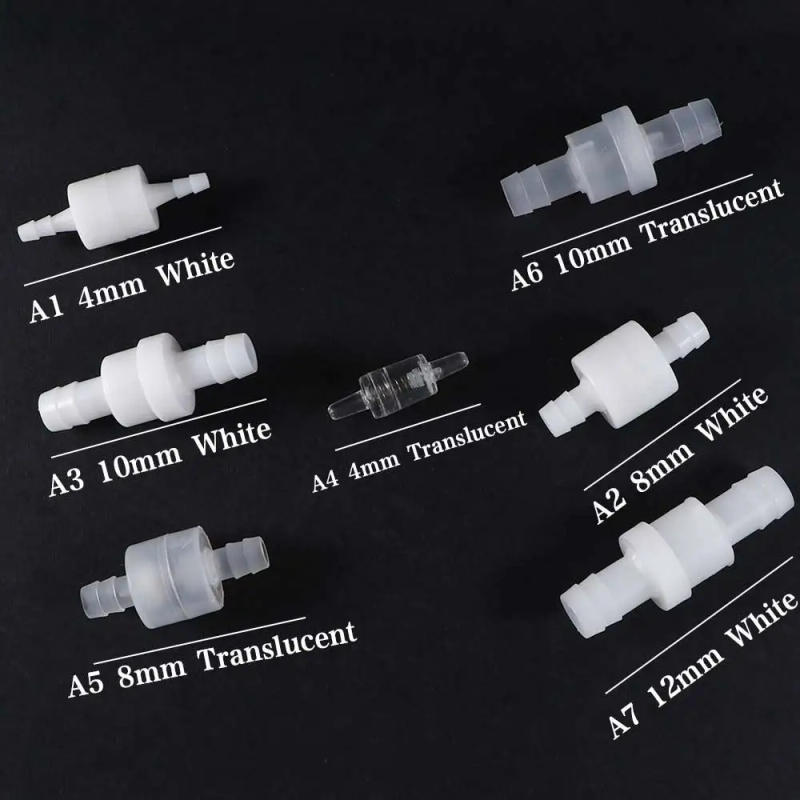 Description Picture 4 of itemTranslucency For Gas Water 4mm / 6mm / 8mm / 12mm White For Fuel Air Liquid One-way Lnline Valves Check Valve Water Stop Valve