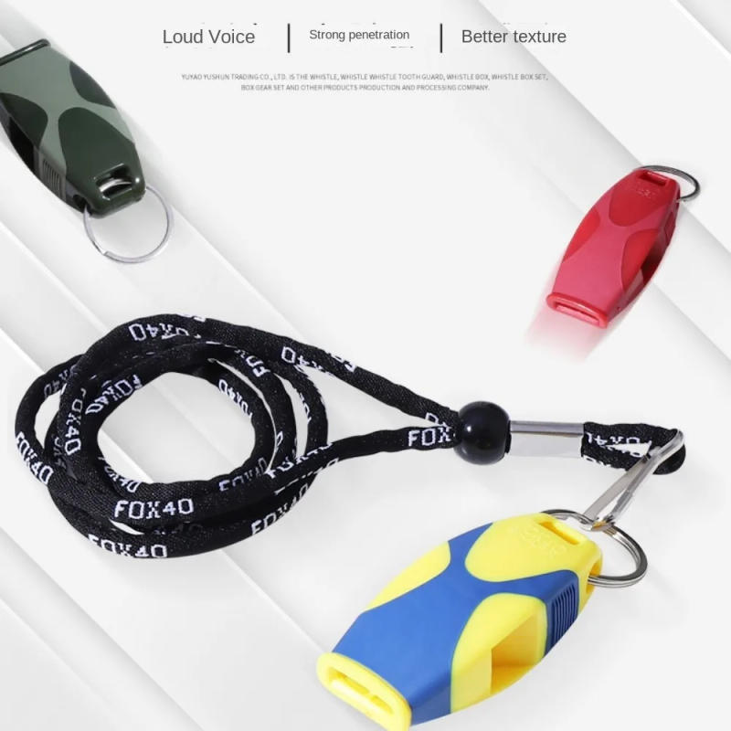 Description Picture 5 of itemSurvival Tools Bicolor Referee Whistles Professional ABS Seedless Whistle Classic Loudest Fish Mouth Whistle Basketball