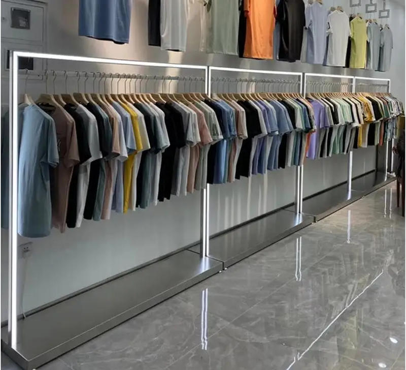 Description Picture 4 of itemCurved jewelry display case Gold jewelry glass counter display case stainless steel round jewelry store product display case