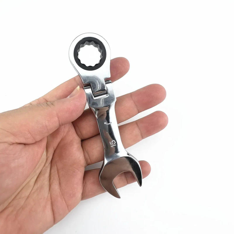 Description Picture 5 of itemMini Short Handle Ratchet Wrench with Movable Head, Quick Dual-purpose Open End Wrench, Hardware Tool, Labor-saving Wrench