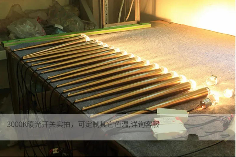 Description Picture 2 of itemPostmodern Luxury LED Black Long Pendant Lights Crystal Ceiling Hanging Chandeliers Living Room Golden Stairs Lamps Restaurant