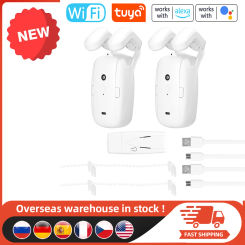 Tuya WIFI/BT Smart Curtain Motor Electric Curtain Robot Automatic Opener APP Remote Control Compatible with Alexa Google Home