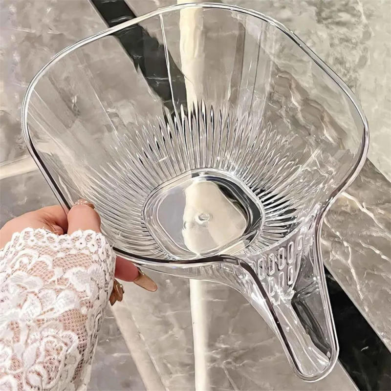 Description Picture 3 of itemMultifunctional Drain Basket Vegetable Basin Drain Bowl Household Sink Kitchen Washing Fruit Plate Plastic Rice Washing Basket