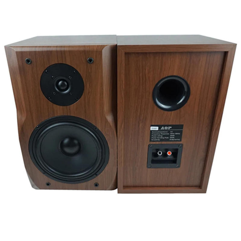 Description Picture 6 of item8 Inch Bookshelf Speaker High and Low frequency Two-Way HIFI Wooden Passive Audio Sound Amplifier Monitor Speaker Music Player