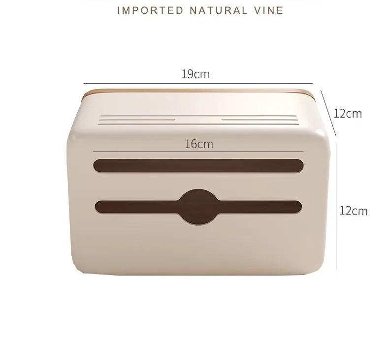 Description Picture 2 of itemWalnut&Beech bathroomWaterproof Wall Mount Toilet Paper Holder Shelf Toilet Roll Paper Tube Storage Rack Storage Box Tray Rack