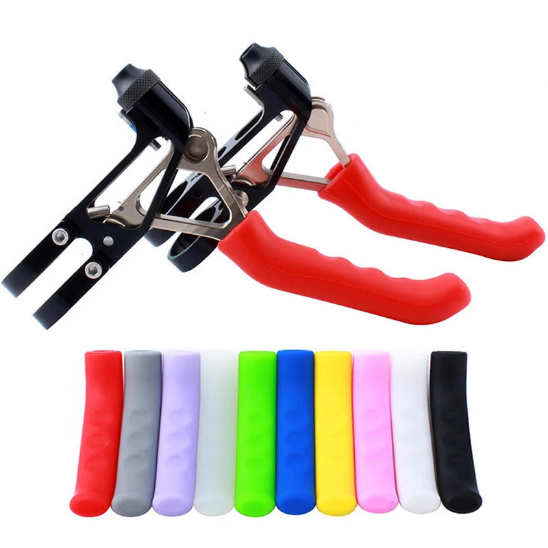 Description Picture 5 of item1 Pair Bicycle Brake Handle Cover MTB Grips Bicycle Handlebar Protect Cover Anti-slip Bicycle Protective Gear Bike Accessories