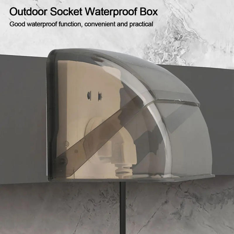 Description Picture 6 of item1Pcs 86 Type Outdoor Socket Waterproof Box Electric Plug Cover Rainproof Cover for Charging Pile Socket Switch Protection Cover