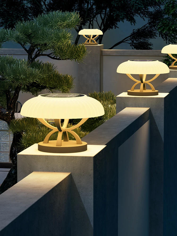 Description Picture 2 of itemWaterproof IP65 Outdoor Solar Light Exterior Garden Decoration Led Lamp Square Pillar Lights Street Lamp Lampara Solar