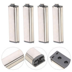 4 Pcs Cabinet Door Locks Drawer Push to Open Latch Rebounder Magnetic Force Rv Hidden Plastic