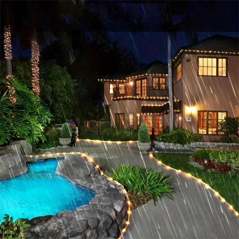 Description Picture 2 of itemSolar Tube String Lights 8 Modes Outdoor LED Copper Fairy String Tube Lights For Christmas Halloween Holiday Decoration Lighting