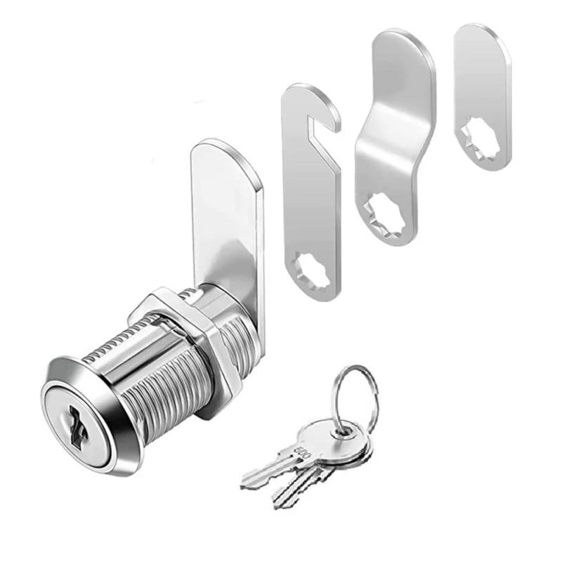 Description Picture 4 of item1pc Cabinet Lock With 2 Keys 3 Replaceable Lock Plate For Filing Cabinets Storage Doors Cabinet Doors Drawers Toolbox Tools