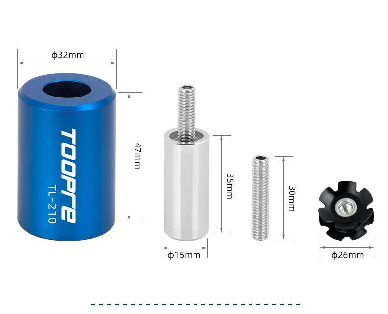 Description Picture 3 of itemBicycle Front Fork Star Nut Fitting Tool MTB Bike Steerer Tube Headset Components Tool Maintenance