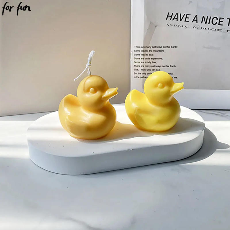 Description Picture 2 of itemFor Fun 3D Little Yellow Duck Candle Silicone Mold DIY Duck Epoxy Resin Mould Animal Candle Making Tools Soap Ice Cream Mold