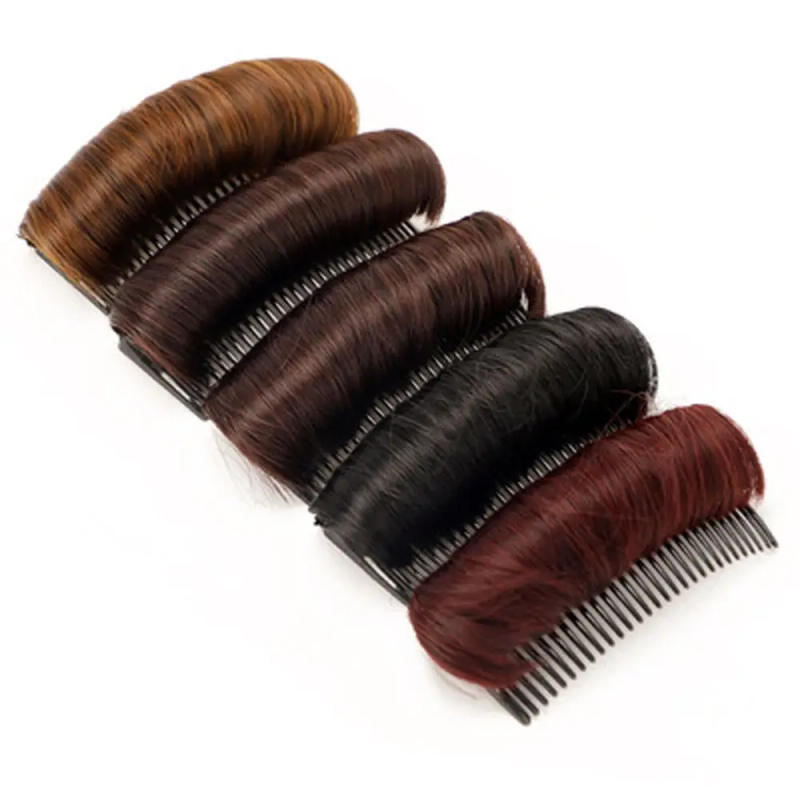 Description Picture 6 of itemHairpin Princess Styling Tools Hair Combs Synthetic hair False Hair Clip Fluffy Hair Pad DIY Hair Extension Invisible Hair Bun