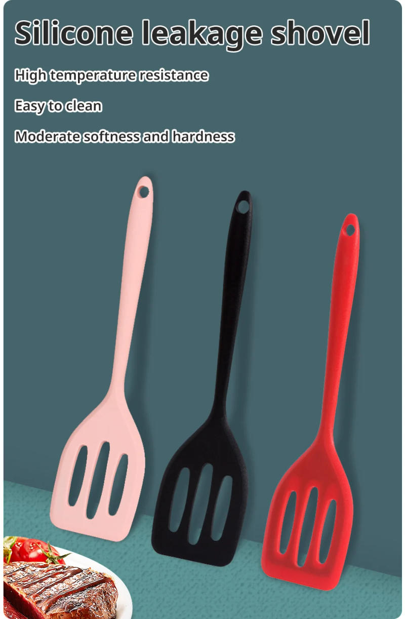 Description Picture 2 of itemSmall Silicone Dpatula Heat-resistant and Non Stick Pan Frying Spatula Flat Bottom Pan Spatula Kitchen Tool