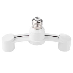 E27 To 2E27 Bulb Base Adapter Portable 85-285V LED Lamp Socket Light Holders Durable Lighting Accessories for Restaurant Kitchen