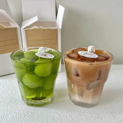 Simulation Grapes Scented Candle Silicone Mold Fruits Milk Tea Decor Modeling Candle Diy Plaster Mold Mochi Squishy Toy Mould