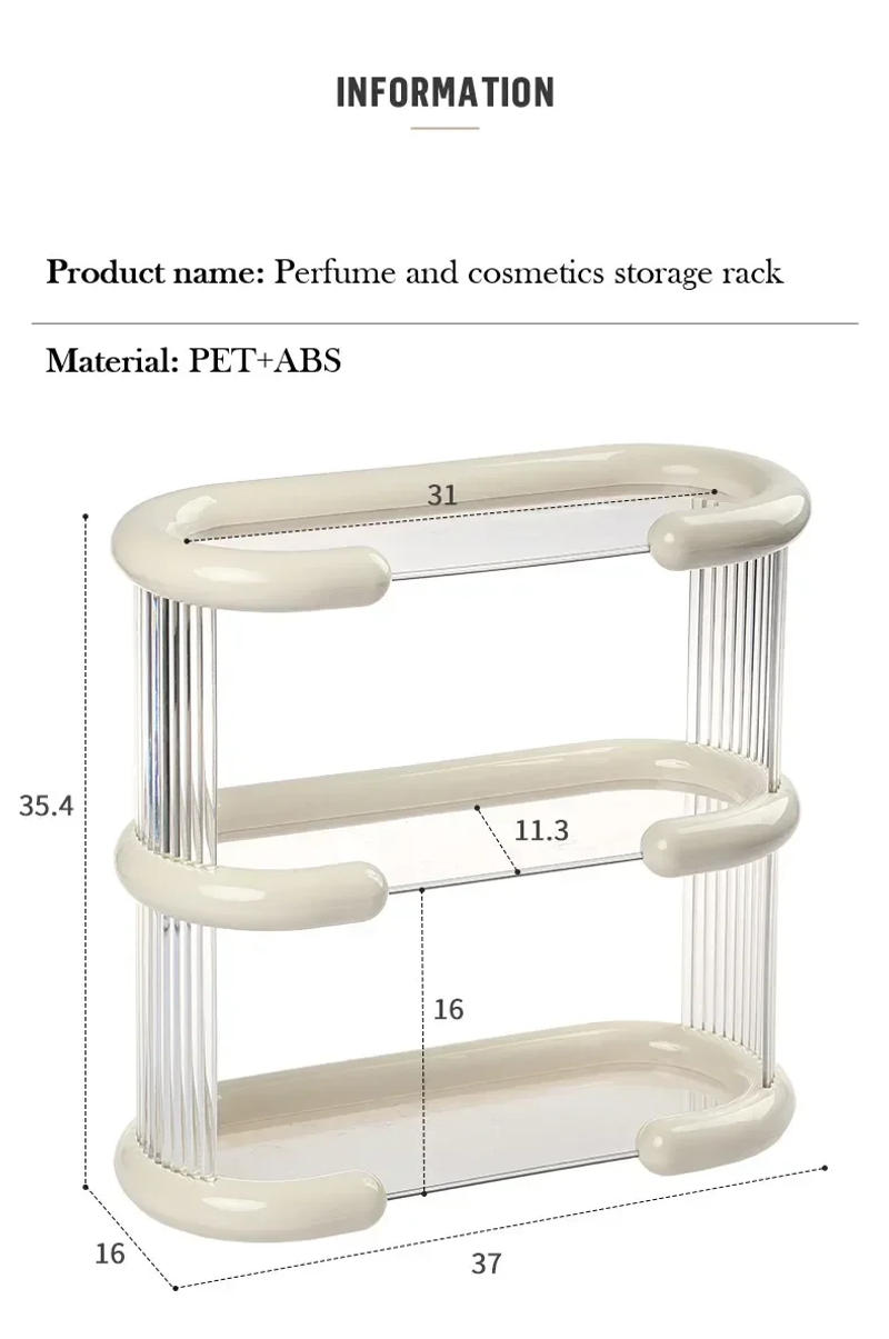 Description Picture 4 of itemAcrylic Dresser on 2/3 Floors Fashion Perfume Storage Display Rack Dressing Table Dressing Rack