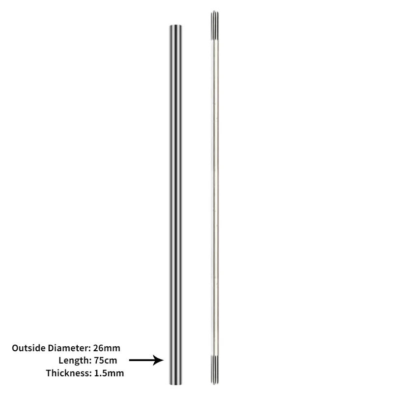 Description Picture 2 of itemNew 9Teeth/Square 8mm Thickness Drive Shaft For 26mm Aluminum Tube Grass Trimmer Brush Cutter 760mm Long Chain Saw Hedge Trimmer