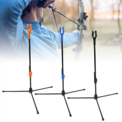 Archery Bow Stand Adjustable Recurve Bow Holder Removable Stander Assemble Hanger for Archery Hunting Shooting Outdoor Sports