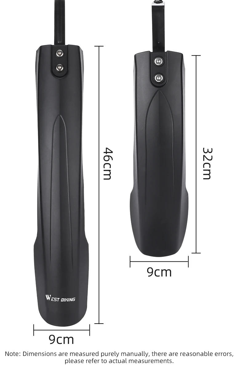 Description Picture 5 of itemWEST BIKING Widen Bicycle Fender Durable Mountain Bike Fender For 26/27.5/29 Inch MTB Adjustable Fenders Set Cycling Protector