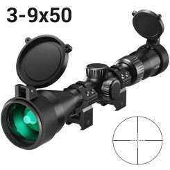 3-9x50 Rifle Scope Hunting Optics Riflescope 20/11mm Rail Telescopic Sights for Airsoft Air Guns Accessories Outdoor Shooting