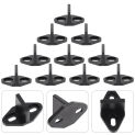 10 Pcs Straight Groove Barn Through Flooring Guides Stop See Door Stopper for Sliding Swing