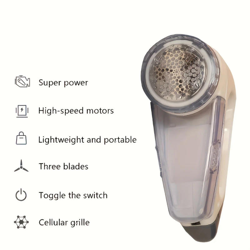 Description Picture 5 of itemBattery Powered Hair Ball Trimmer, Clothes Shaver Trimmer Electric Sweater Hair Ball Remover Lint Remover