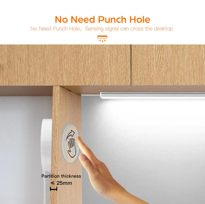 Description Picture 5 of item30CM 40CM 50CM 5V LED Under Cabinet Light Tube USB Penetrable Wood Touch Dimmable Switch Kitchen Closet Backlight Night Lamp