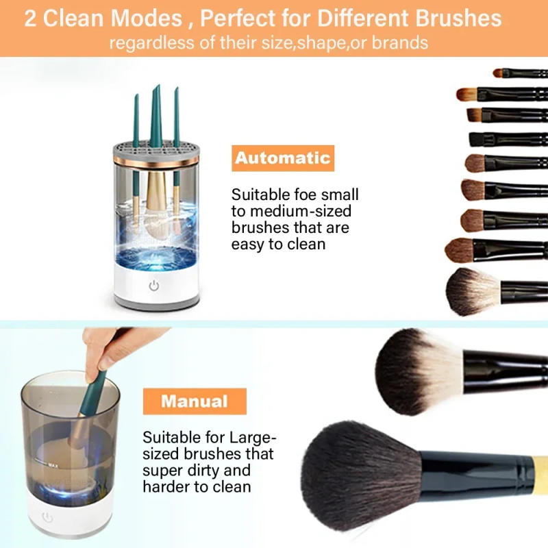 Description Picture 3 of itemElectric Makeup Brush Cleaner Rechargeable Makeup Brushes Cleaning Tool Automatic Makeup Brush Cleaning Stand Device
