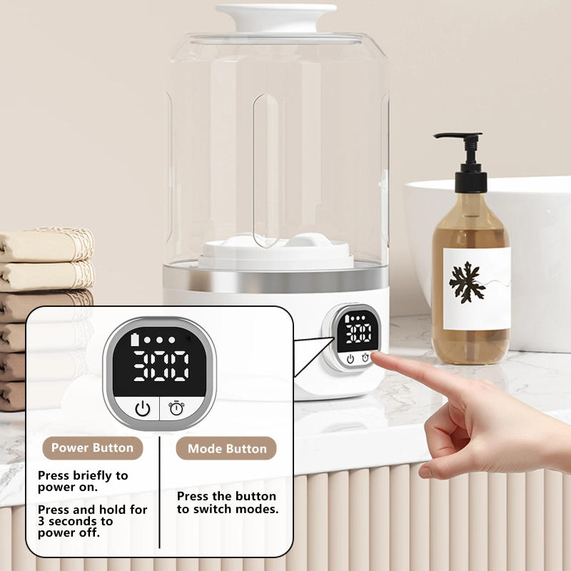 Description Picture 5 of item7000mAh Battery Fully Automatic Mini Portable Washing Machine which can wash underwear socks suitable for business tripsoutdoor