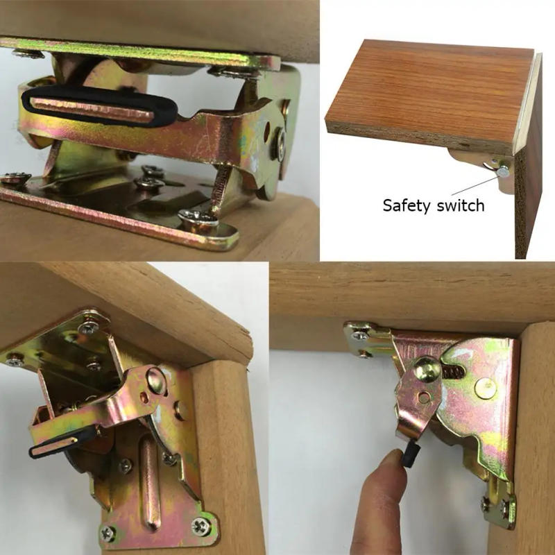 Description Picture 3 of itemSelf-Locking Folding Hinges Steel Chair Extension Hinges Portable Durable Convenient Multi-function Hardware Accessories