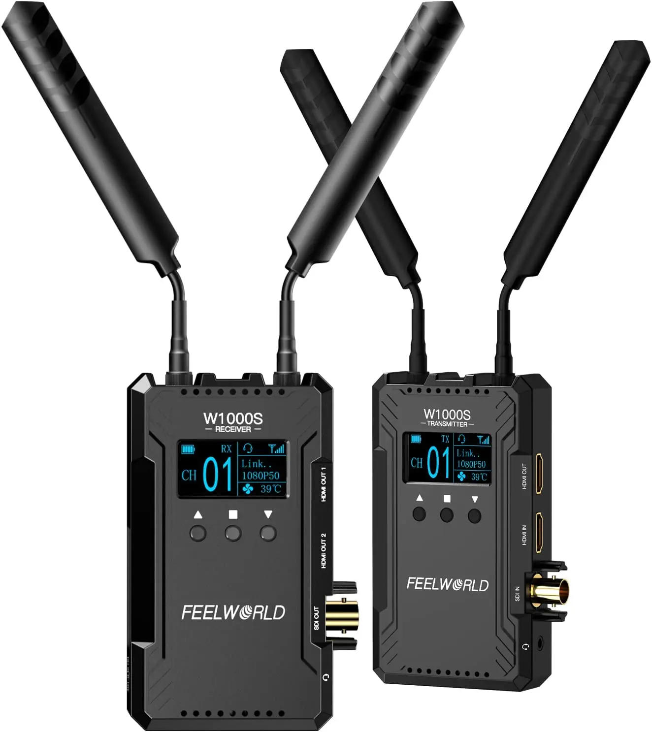 Description Picture 2 of itemFEELWORLD W1000S  1082P HD 1000FT Dual HDMI + SDI Input And Output Wireless Video Transmission System WIth Full Duplex
