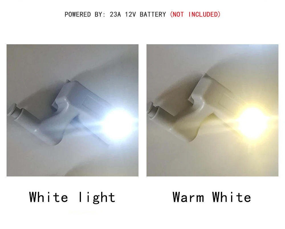 Description Picture 4 of itemLED 5/PCS Inner Hinge Lamp Under Cabinet Lights Universal Wardrobe Cupboard Sensor Lights for Bedroom Kitchen Closet Night Lamp