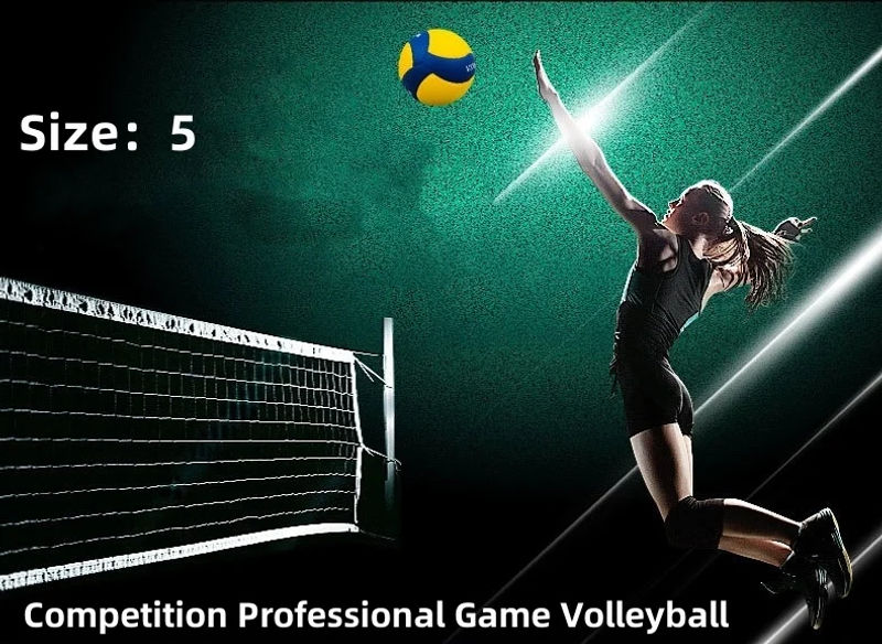 Description Picture 2 of itemSize 5 Professional Volleyball New Model V200W PU Balls Competition Training Volleyball Outdoor Game Camping Beach Volleyball