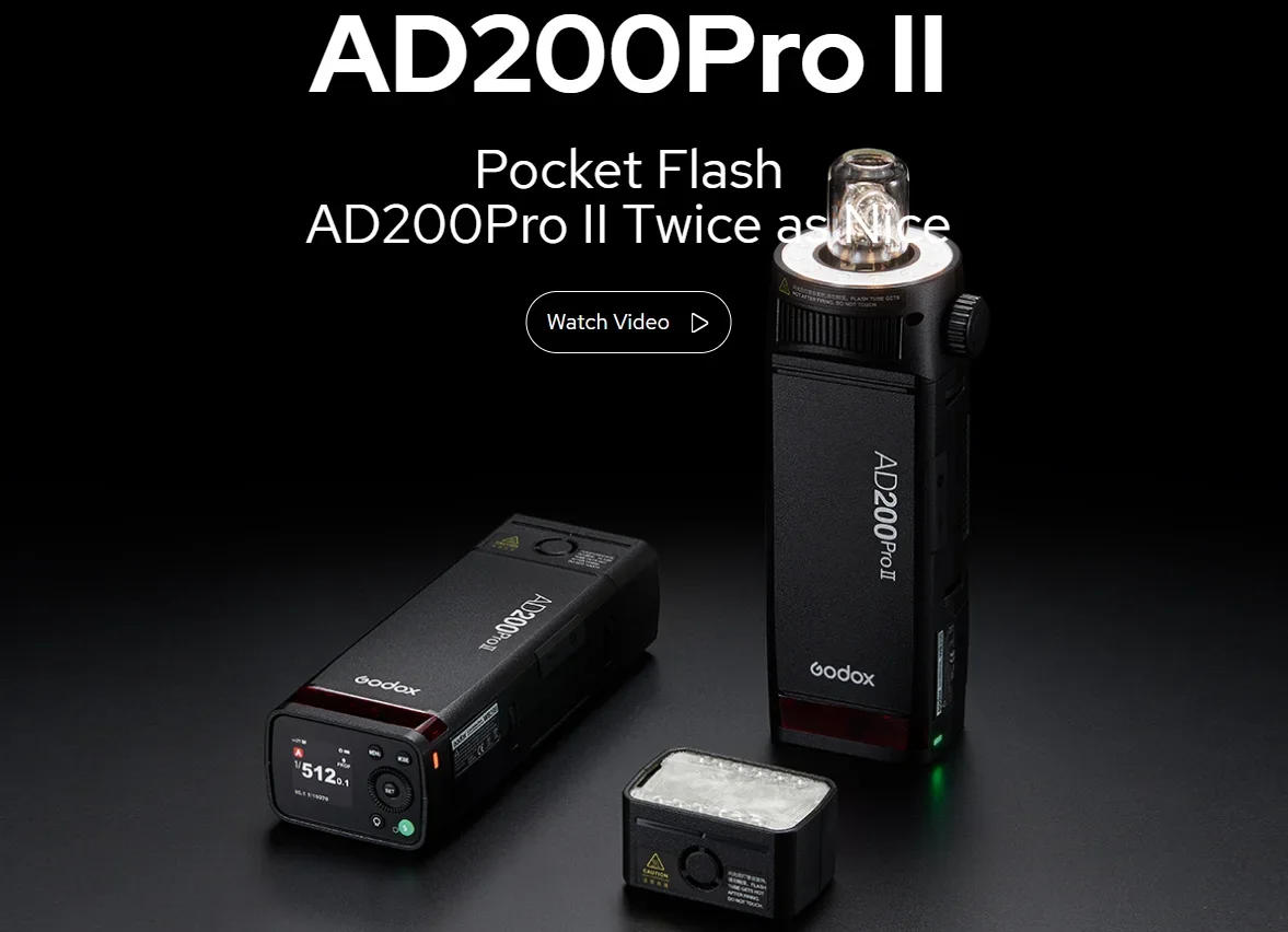 Description Picture 2 of itemGodox AD200ProII AD200Pro II TTL 2.4G Wireless Camera Pocket Flash Compatible with X1T for Nikon Canon Sony Fuji Olympus