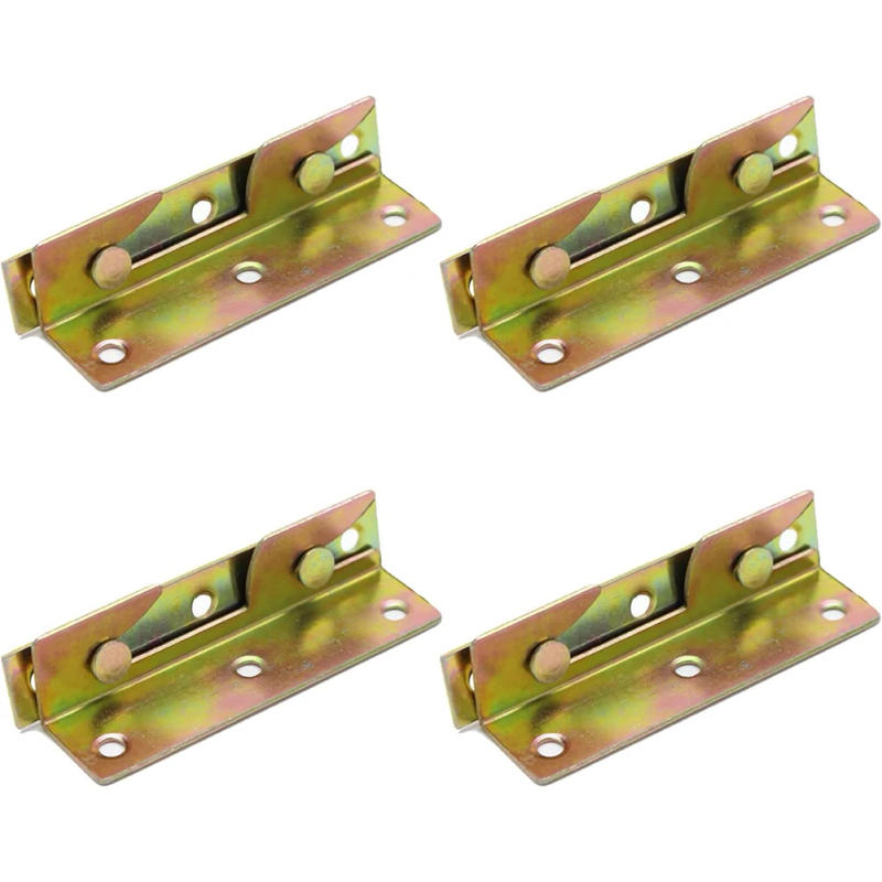 Description Picture 4 of itemBed Rail Hook Bed Rail Bracket Bed Bed Rail Bracket Fixing Connector Snap Connectors 4 Sets Brass Connection Corner Bed Hinge