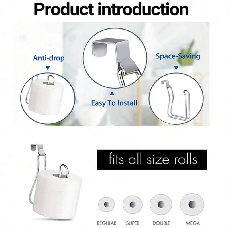 Description Picture 5 of itemBathroom Accessory Over The Tank Paper Holder Hanging Toilet Paper Holder Easy Installation High-quality Materials For Bathroom