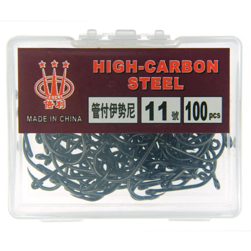 Description Picture 6 of itemHigh Quality Carbon Steel Fishing Accessorie Hot Sale Brand New Fish Hook Circle Hooks 100pcs Fishing Hooks Carbon Steel