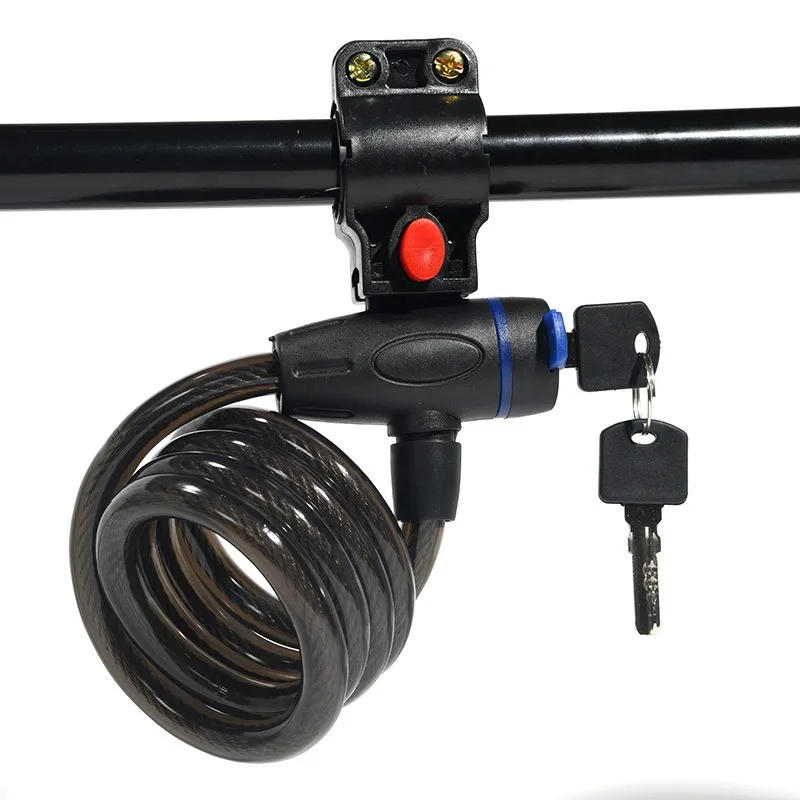 Description Picture 2 of itemBicycle Bike Lock Anti-theft Mtb Road Bike Steel Wire Chain Lock Motorcycle Helmet Folding Bike Electric Scooter Safety Padlock