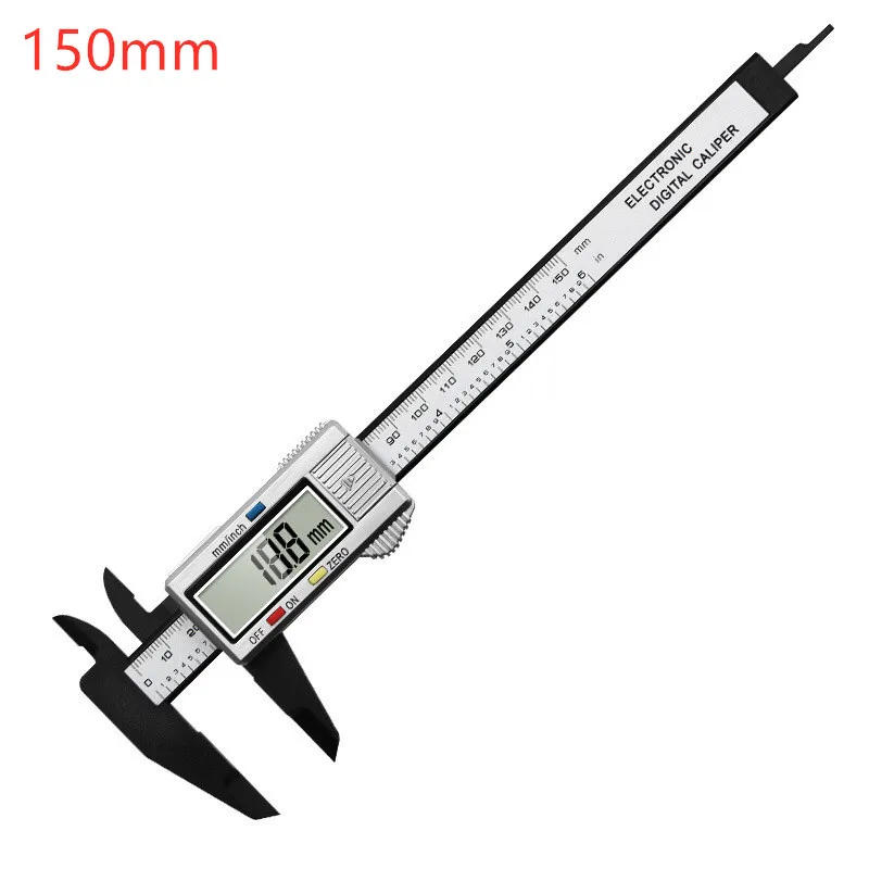 Description Picture 2 of item150mm Electronic Digital Caliper Carbon Fiber Dial Vernier Caliper Gauge Pachometer Digital Ruler Micrometer Measuring Tools