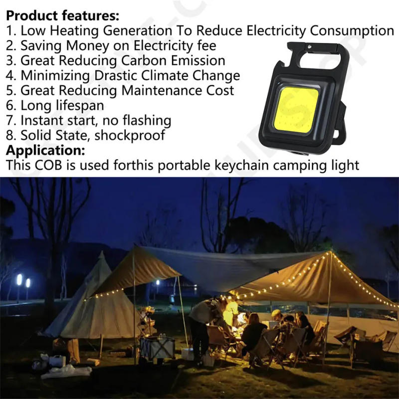 Description Picture 6 of item1pcs 5pcs 10pcs 20pcs 100pcs 5-15W DC3-4V LED COB Chip for USB Portable Mini keychain Camping Light Pocket Flashlight Outdoor