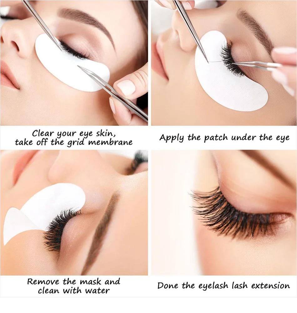 Description Picture 6 of itemEyelash Patchehes Reusable Silicone Under Eye Pads Eyelash Perm Rods Lash Lift Eye Sticker Eyelash Extension Patch Makeup Tools