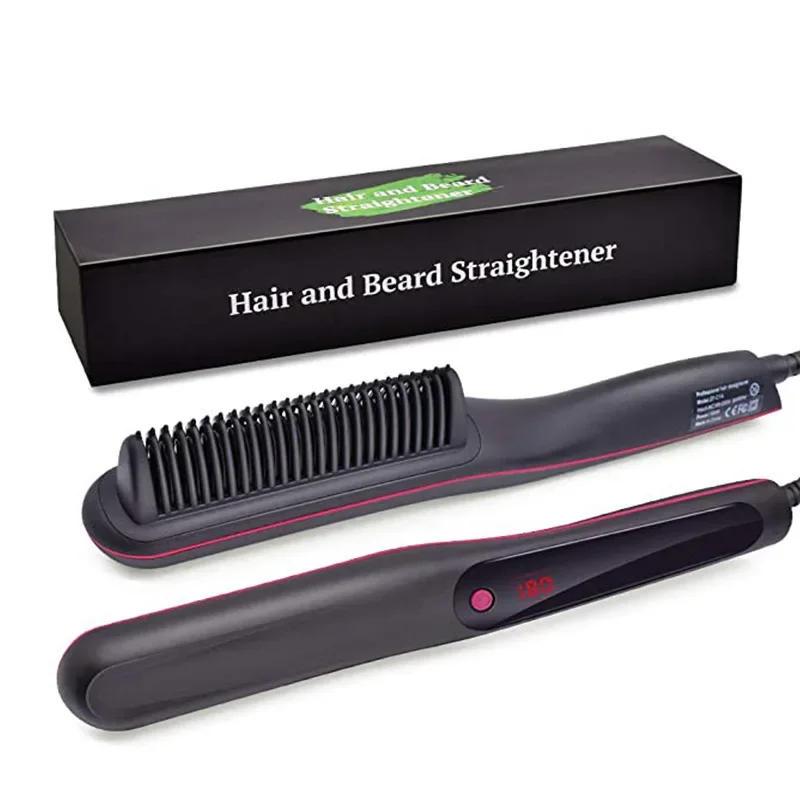 Description Picture 3 of itemMultifunctional Straight And Curly Dual Purpose Hair Straightener APS PP Electric Curling Iron Negative Ion Comb Brush Comb