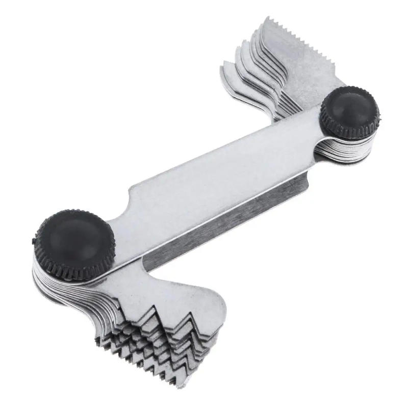 Description Picture 4 of item4pcs Radius Gauges Stainless Steel R1-6.5/R7-14.5/R15-25/R26-80mm Concave Convex arc Silver Tone Measuring Tools