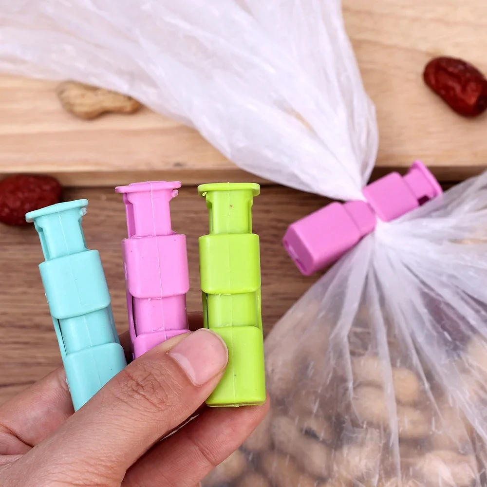 Description Picture 4 of item1/20pcs Sealing Clip Food Preservation Bag Clip Snack Fresh Food Storage Seal Clips Reusable Sealer Clamp Kitchen Storage Tool