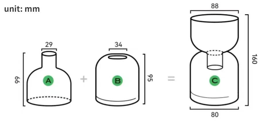 Description Picture 2 of itemFloriddle Glass Candle Holder Candles Stand Home Decor Terrarium Hydroponic Plant Flower Vase Decorative Bottle Bowl Container