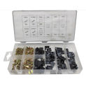 170PC ASSORTED U CLIPS WITH SCREWS SPEED FASTENER CAR INTERIOR TRIM PANEL FIXING Nuts Set Captive Flange Self Tapping