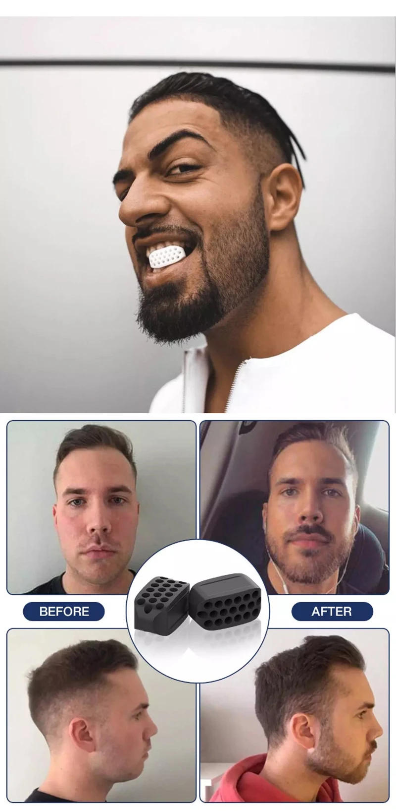 Description Picture 3 of itemSilicone Jaw Exerciser Facial Toner & Jawline Fitness Ball Neck Toning Equipment Facial Beauty Tool Double Chin Exerciser